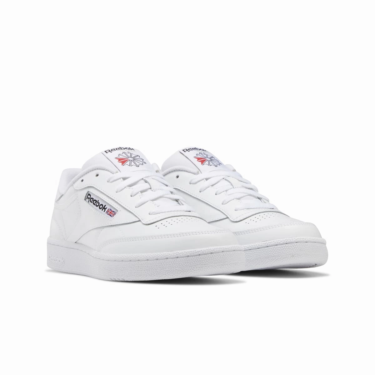 REEBOK 100009940 (GZ1605) CLUB C 85 MN'S (Medium) White/White/Black Leather Lifestyle Shoes