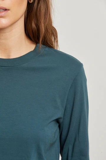 MoistureManagementSystem Bruce Long Sleeve Crew Tee in Slate