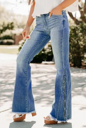 Bobby High Rise Flare KanCan Jeans (Medium) Non Irritating Inner Lining Party Look Weekend Warrior