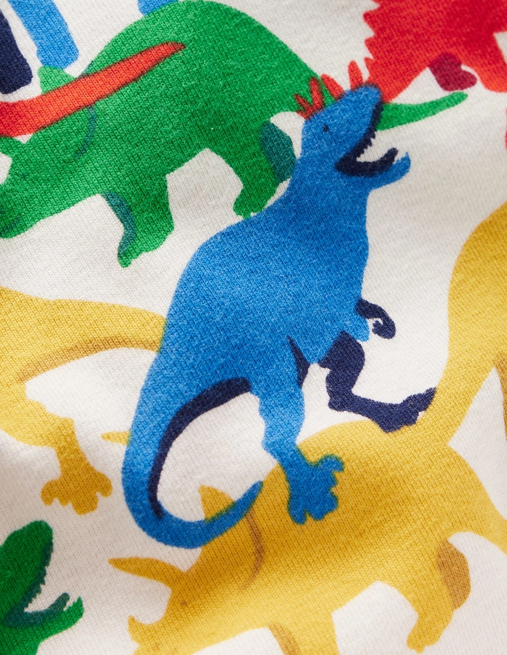 Snug Short John Pyjamas-Multi Dinos Soft Inner Lining DurableDoubleLayeredHem