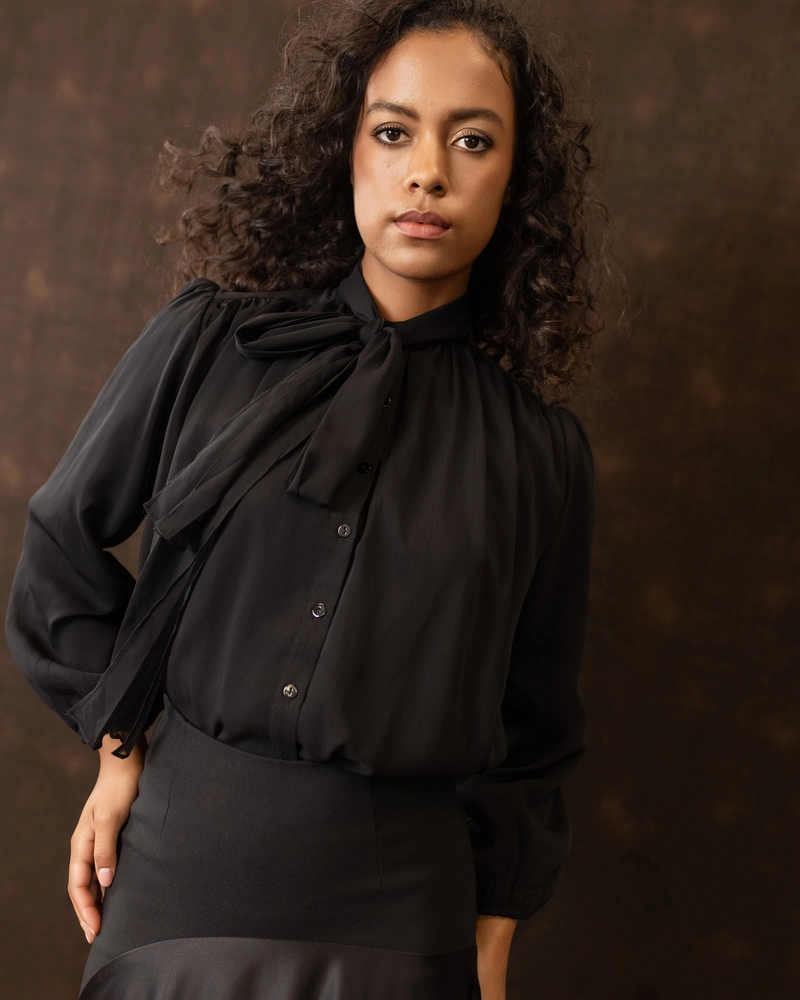 Sofie Blouse | Black Zero Waste Production Label