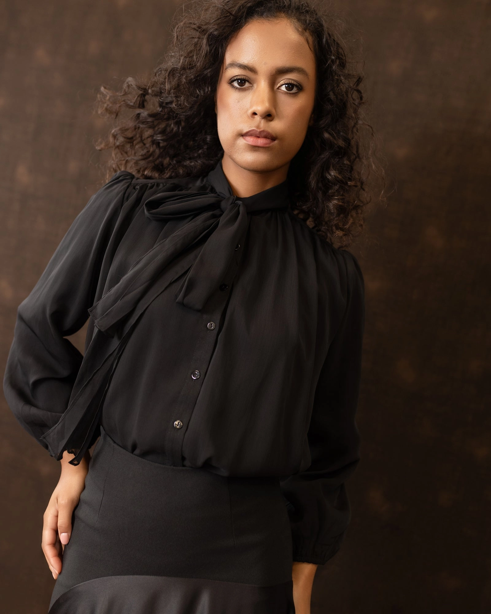 OEKOTEX Certified Fabric Sofie Blouse | Black