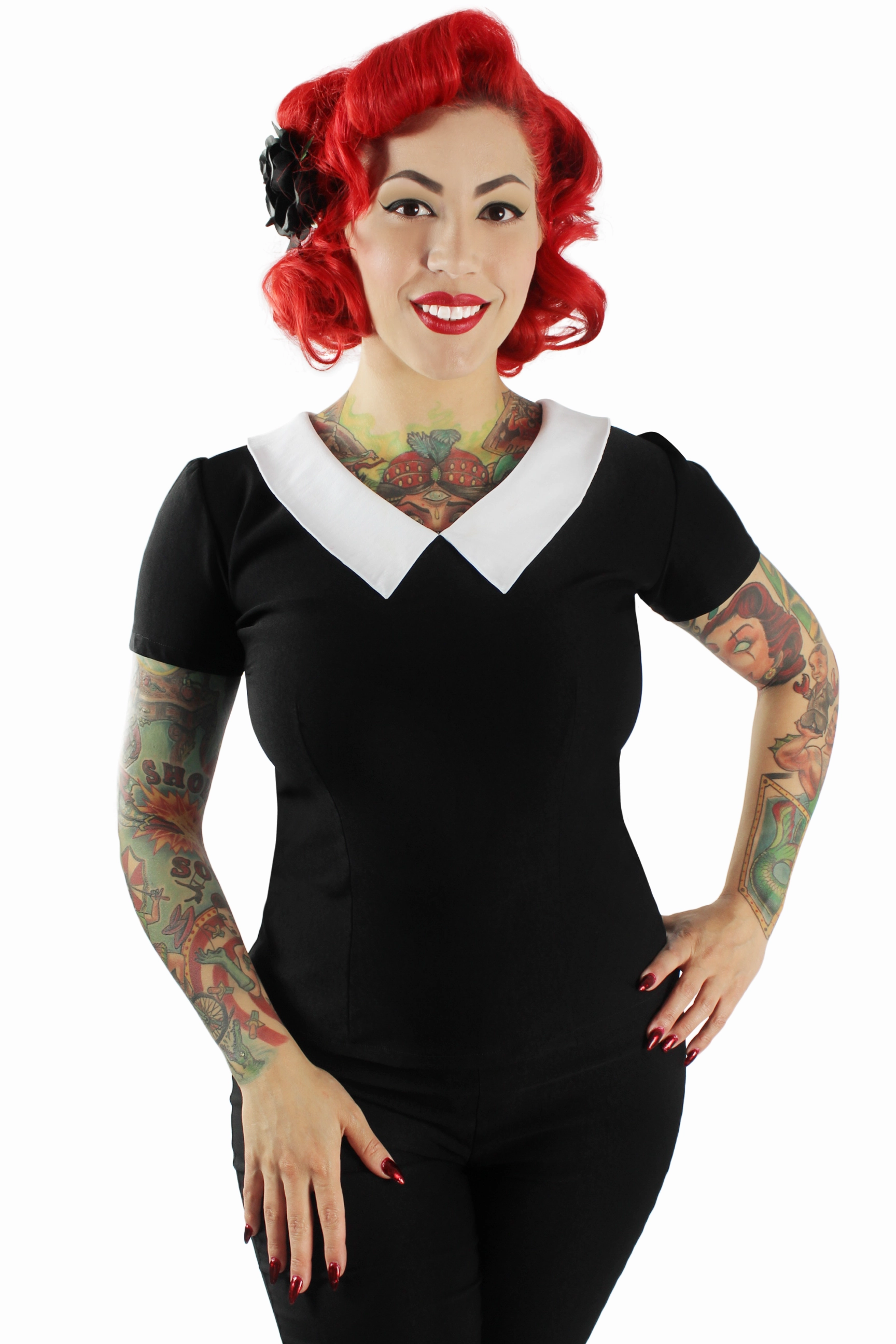 Wednesday Inspired Top XS-3XL #WIT AntiStatic Treatment SlimFit