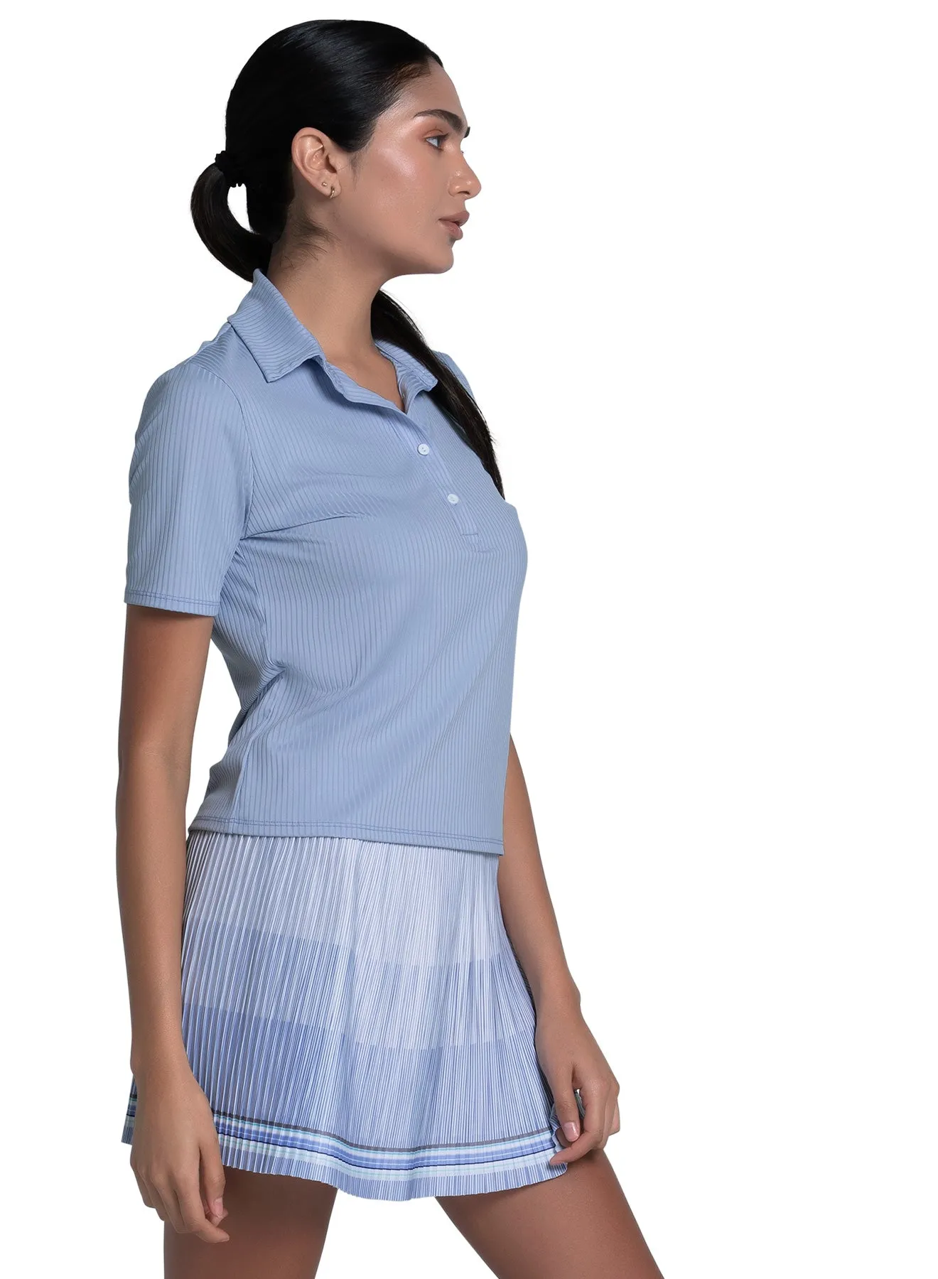 Airflow Ventilation Zones Basic Tank Rib Polo Short Sleeve