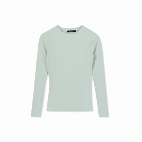 TactileWeave Odor Resistant Technology Ribbed Crewneck Tee | seafoam
