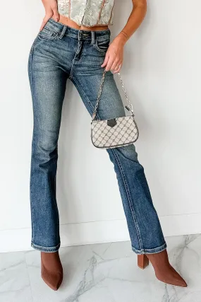 Roman Mid Rise Boot-Cut Cello Jeans (Dark Tint) Spring Attire