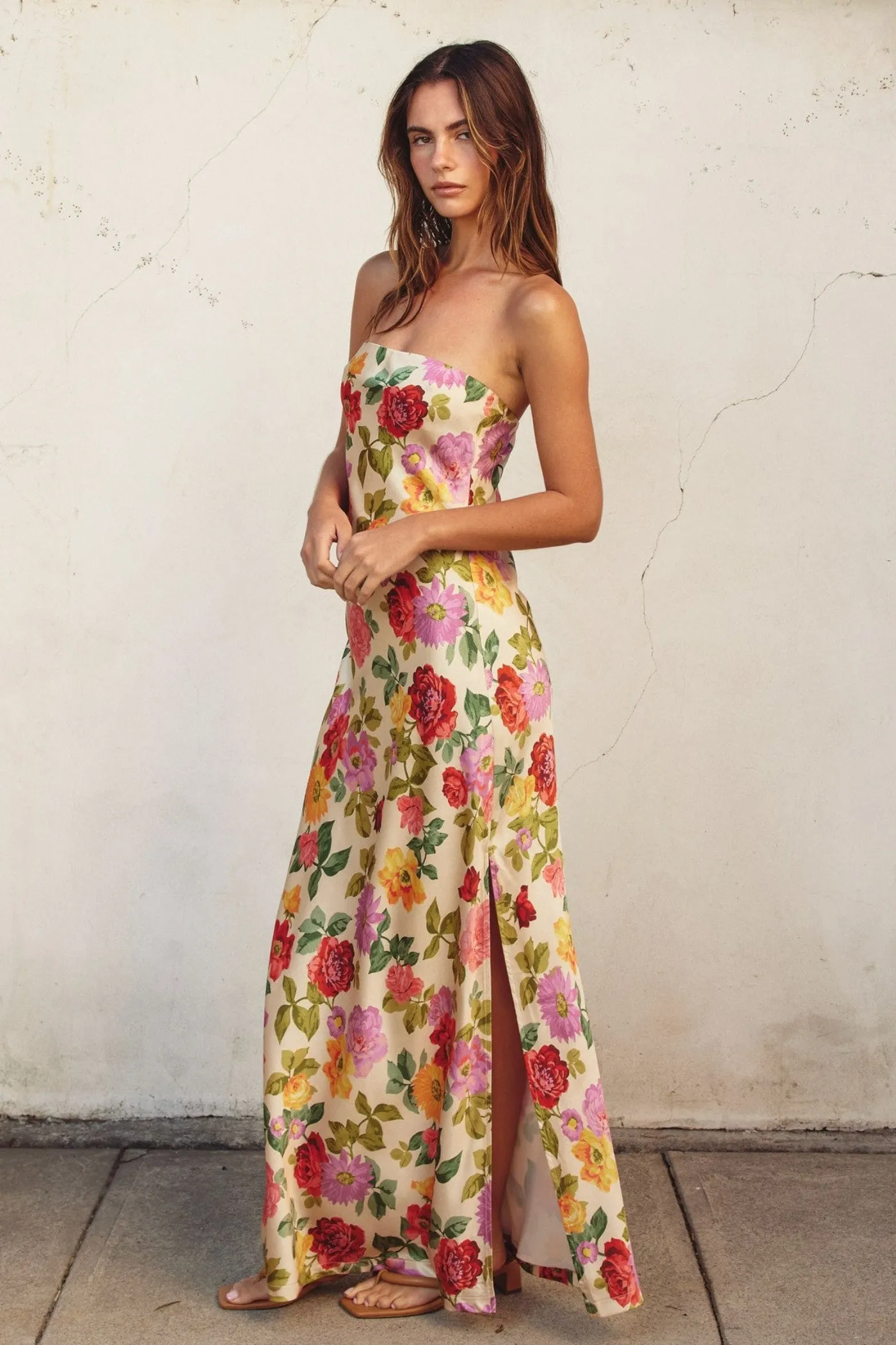 Influencer-Style RUBY STRAPLESS MAXI DRESS