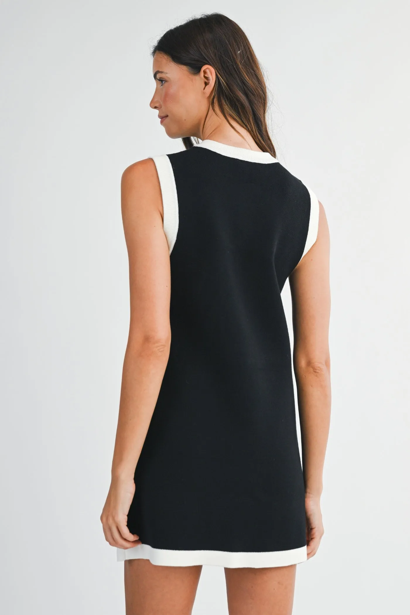 SALLY BLACK MINI DRESS Soft Colorway Luxe Appeal