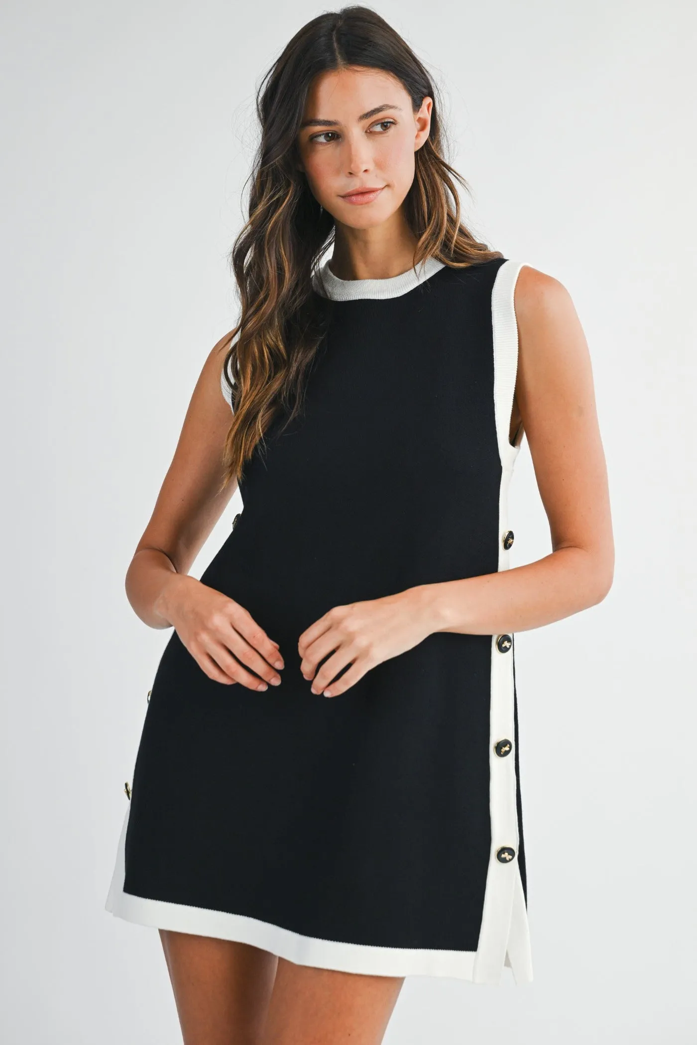 Soft Fashion SALLY BLACK MINI DRESS