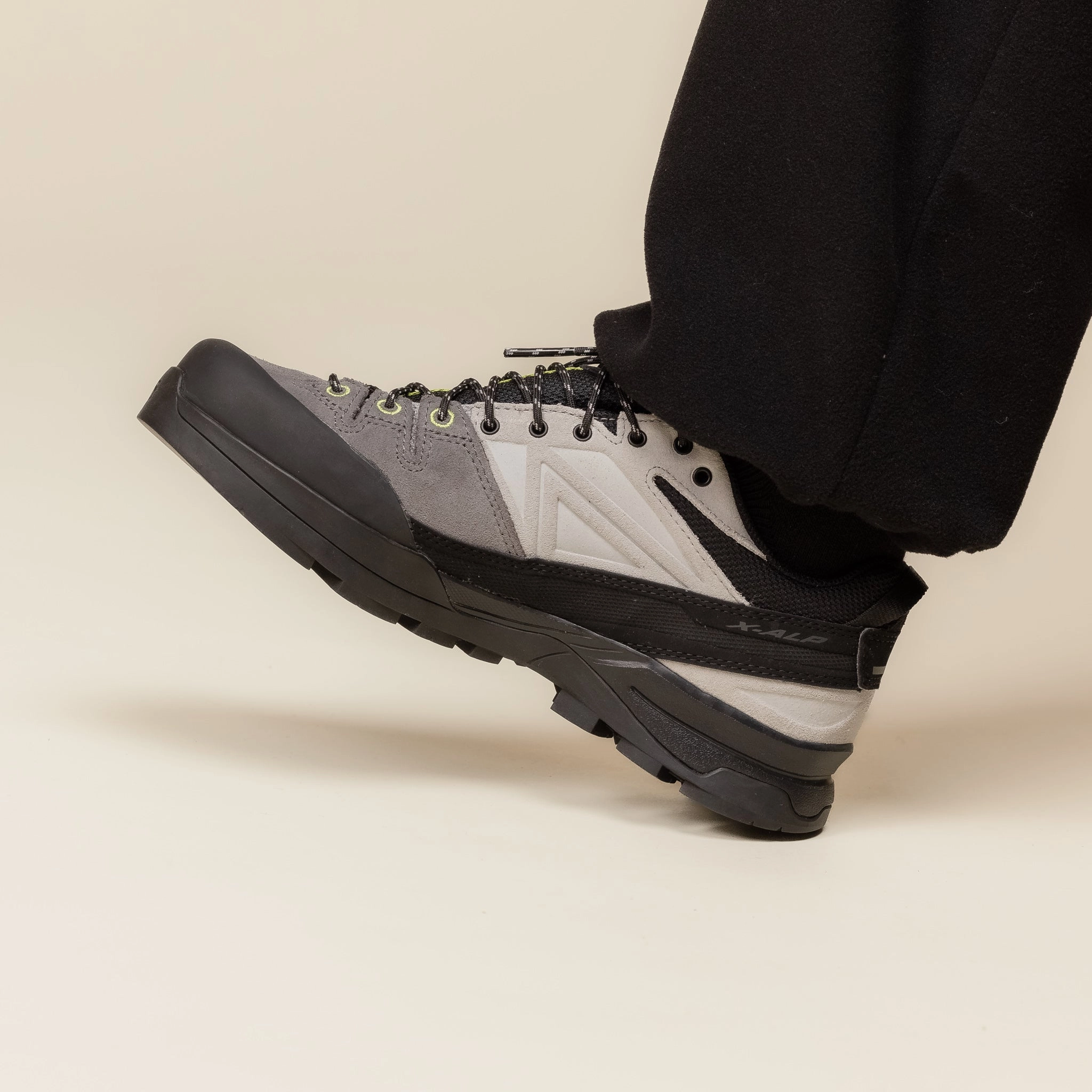 Salomon - X-ALP Leather - Black / Castlerock / Citron