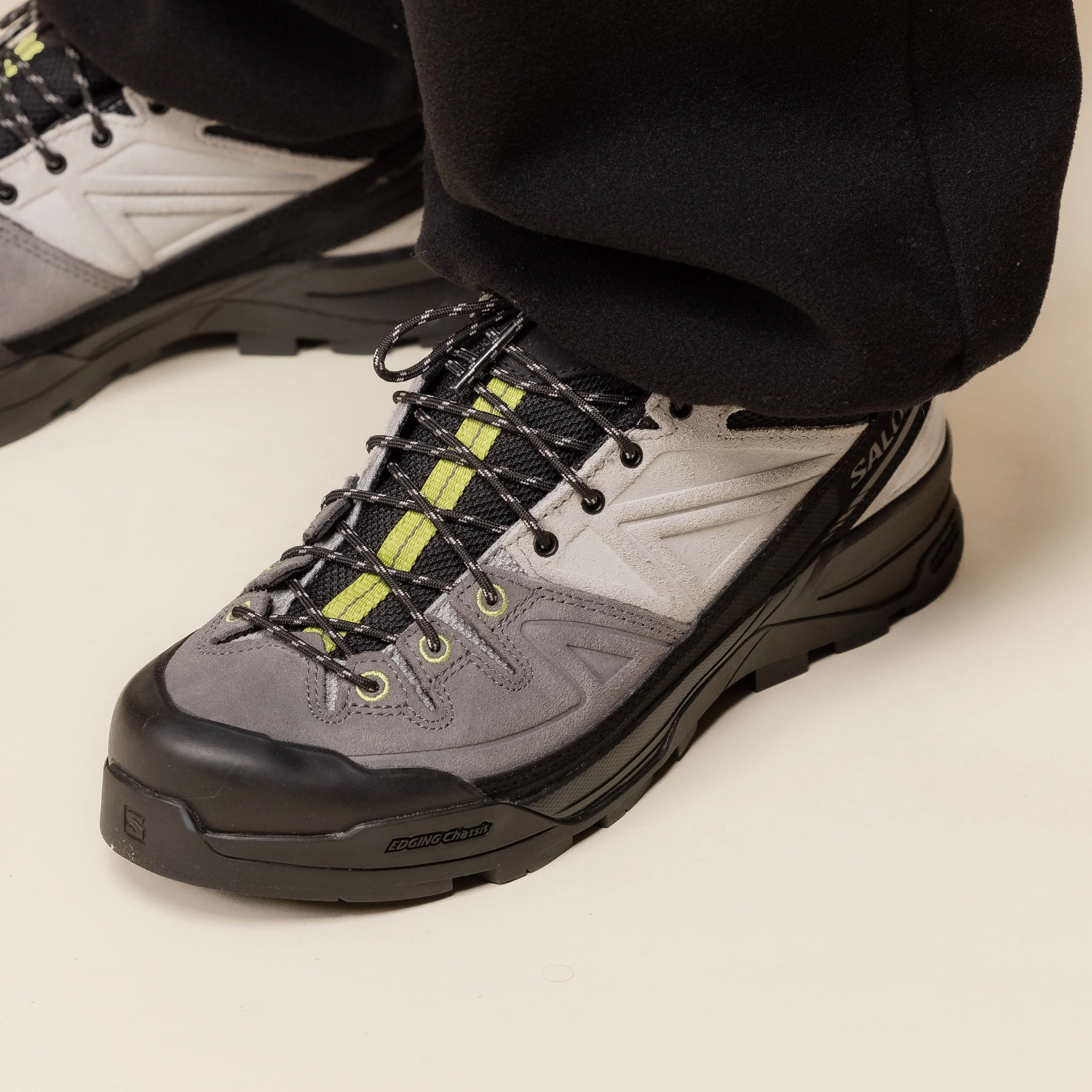 Salomon - X-ALP Leather - Black / Castlerock / Citron