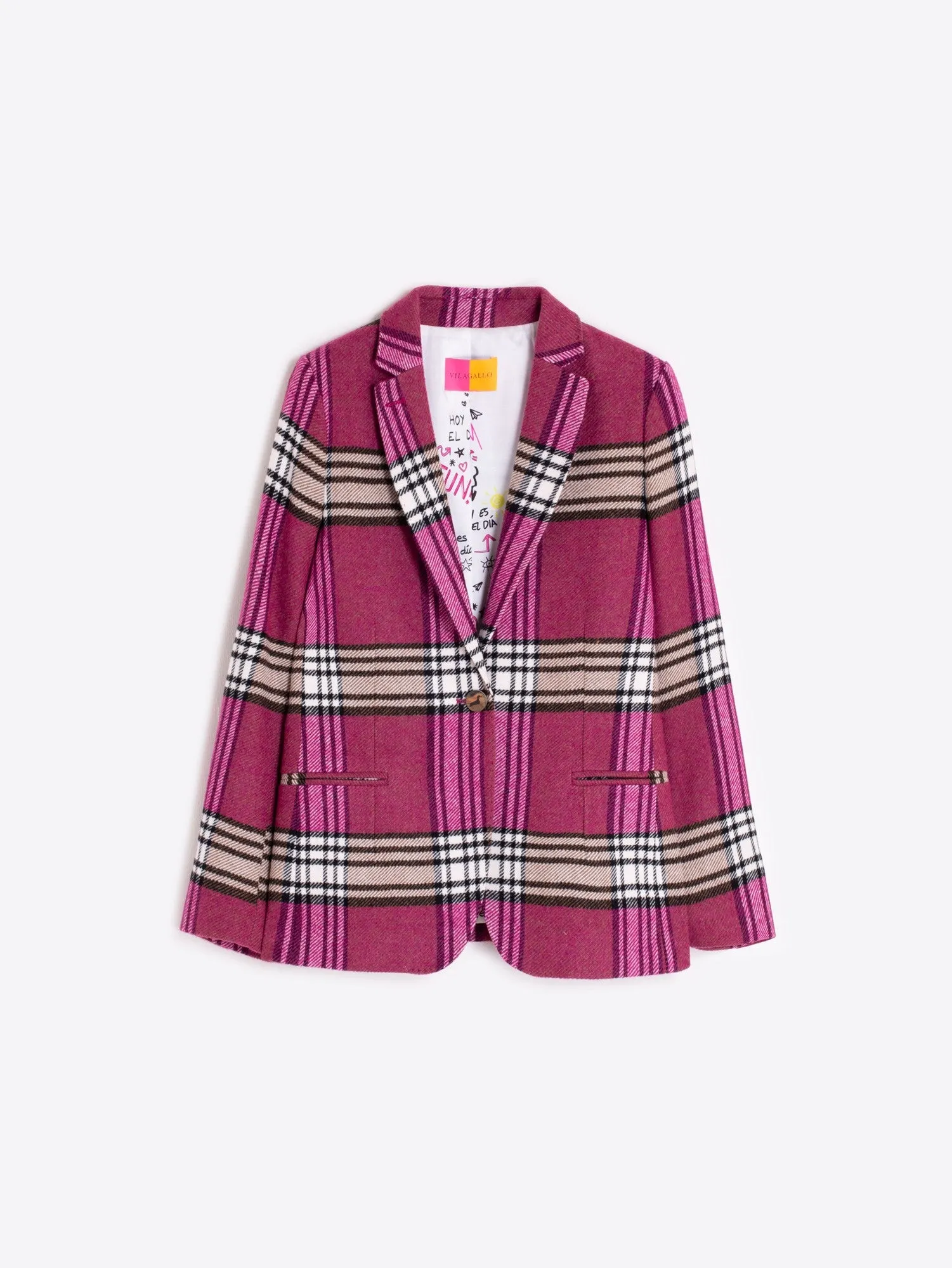Heavy Duty Zipper PLAID BLAZER