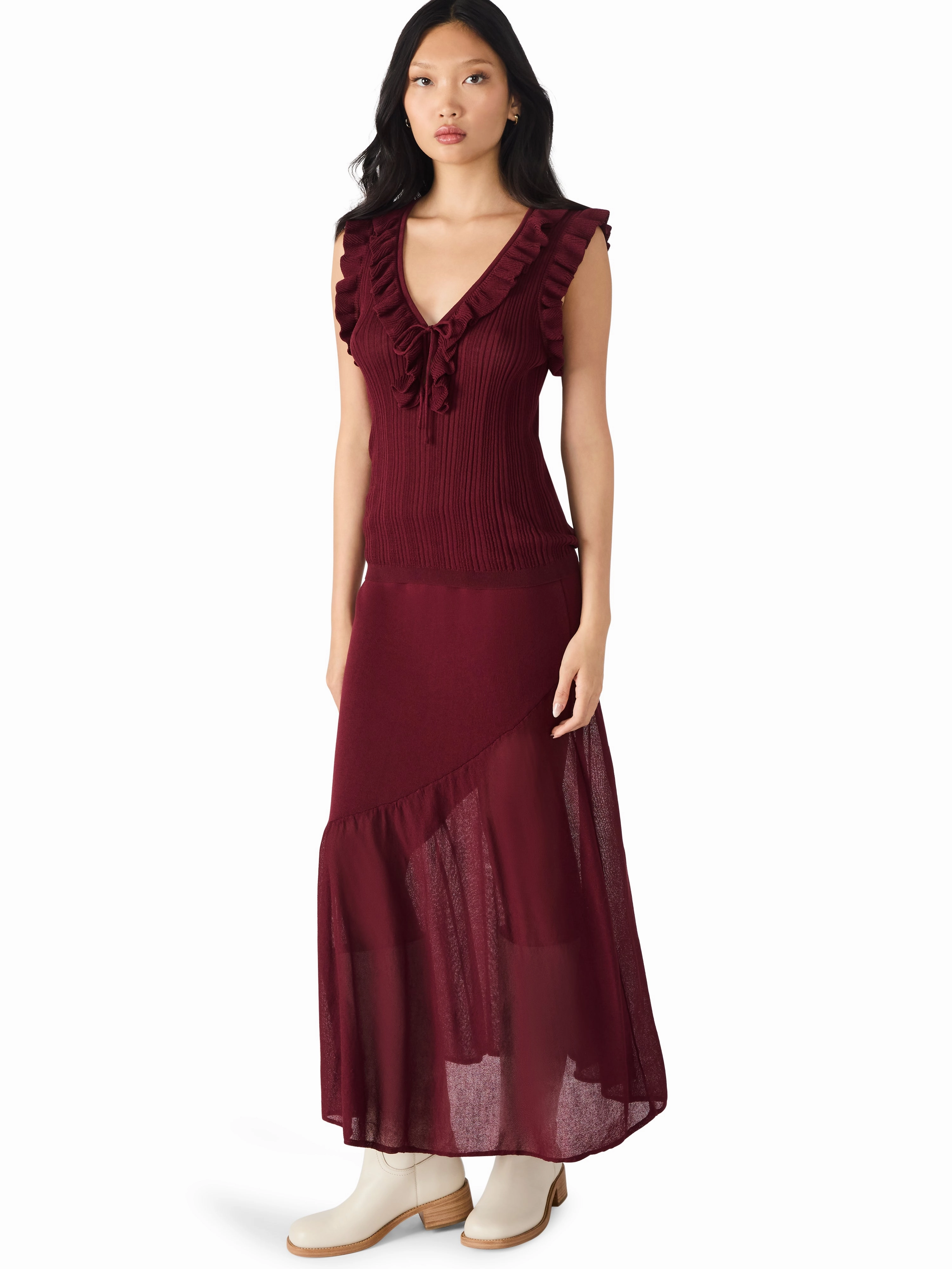 Nataly Sweater in Wine Soft Pullover