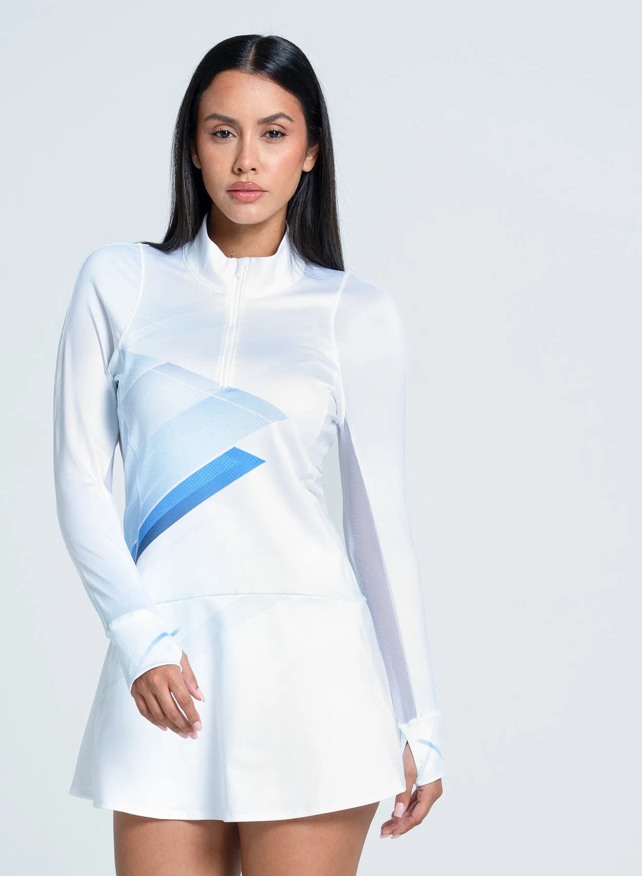 Lounge Ready Flexible Design Shades Blue Dress