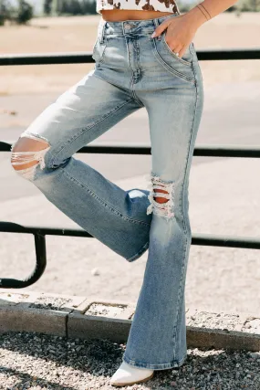 Laurie High Rise Flare Leg Cello Jeans (Medium) Fit For Life