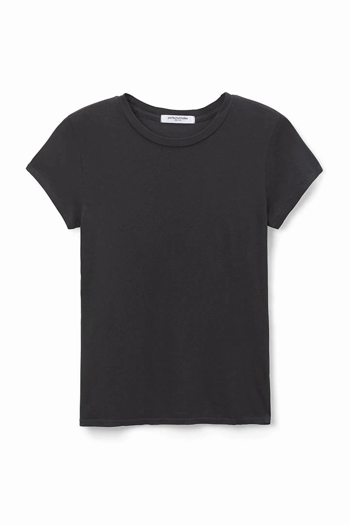 Sheryl Recycled Cotton Baby Tee in Vintage Black SunProtective