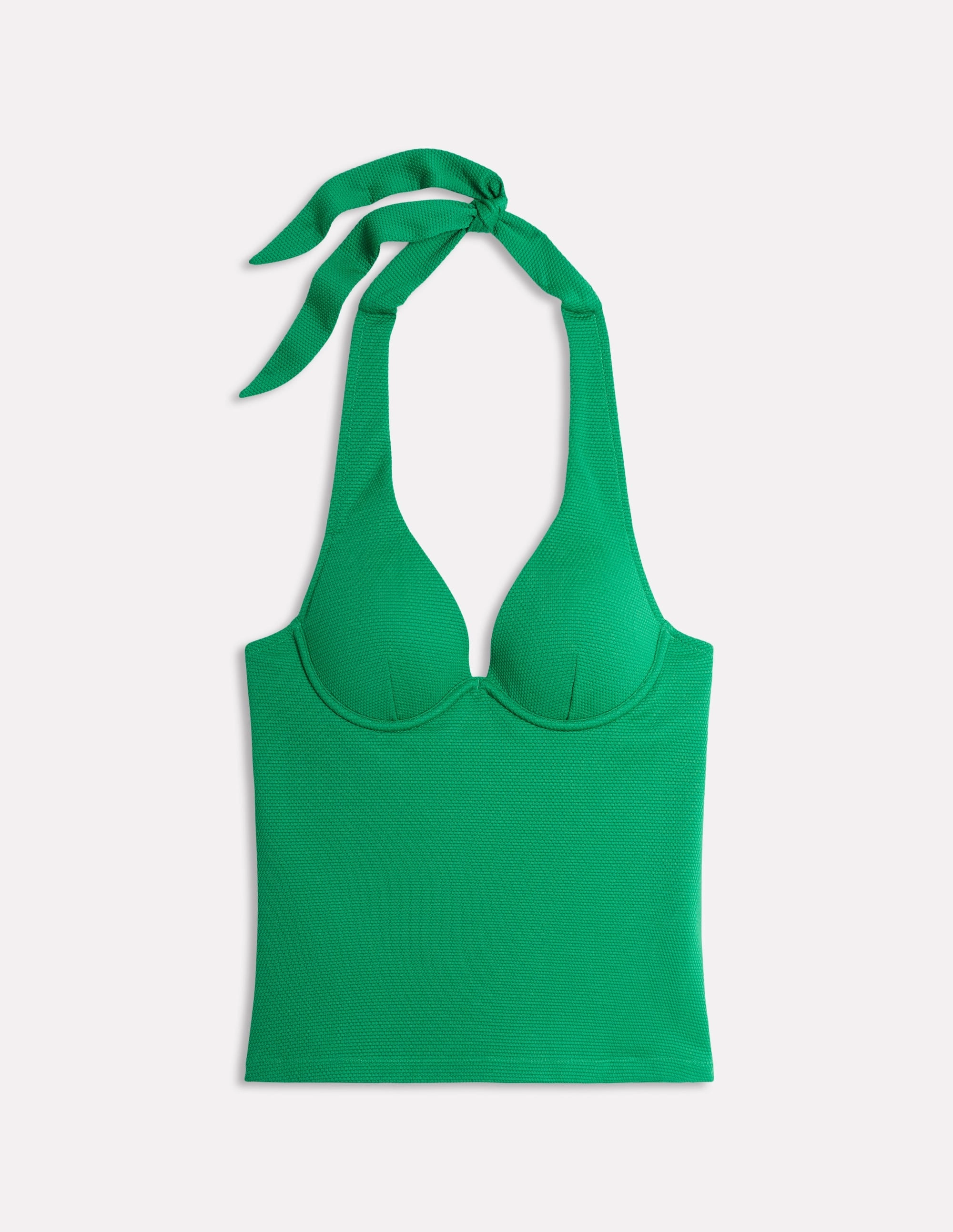 Enhancer Tankini Top-Bright Green Sunbathing Look Tropical Outfits