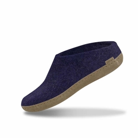 Slip-on with leather sole - Purple