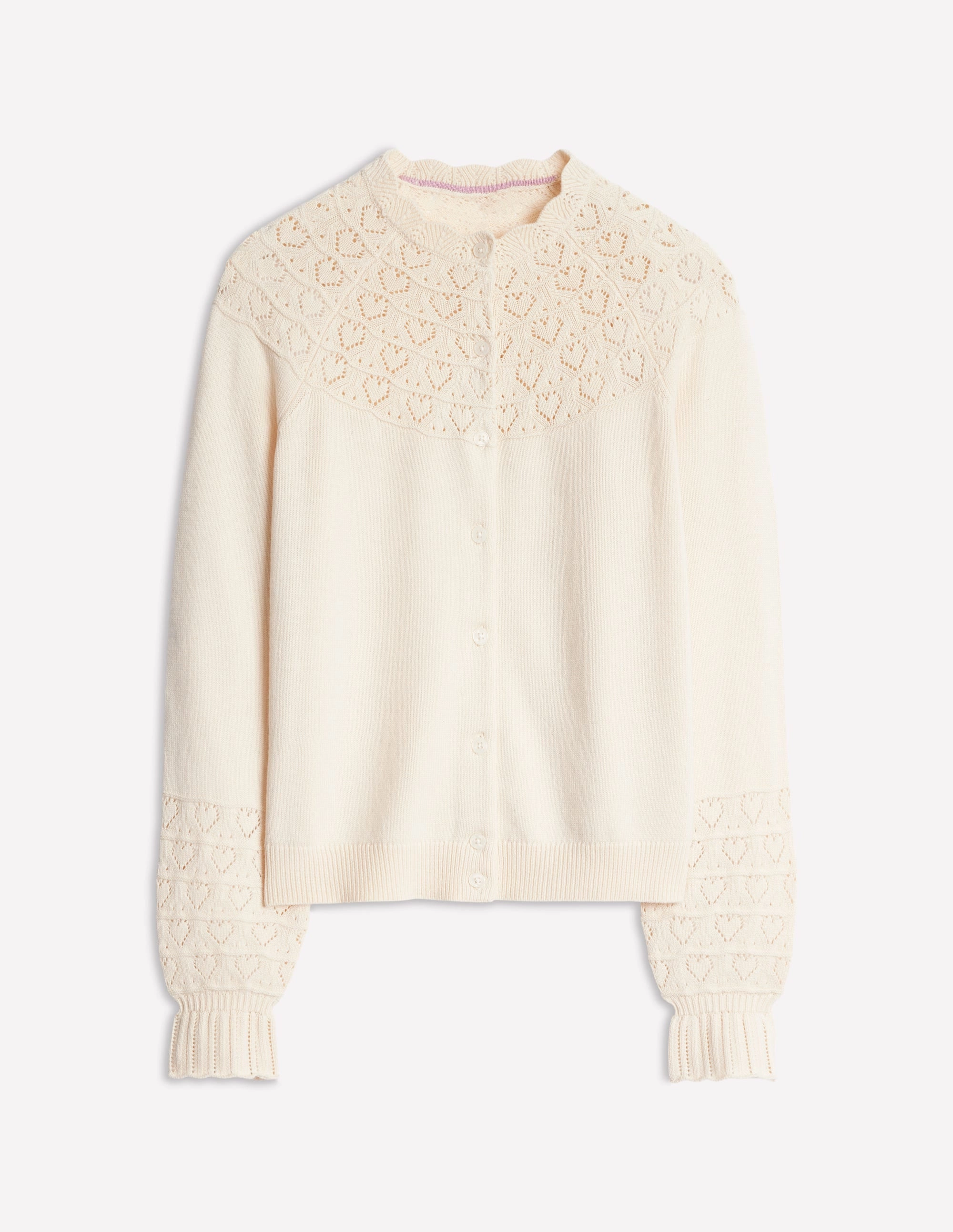 Fall Wardrobe Recycled Polyester Blend Pretty Raglan Cardigan-Warm Ivory