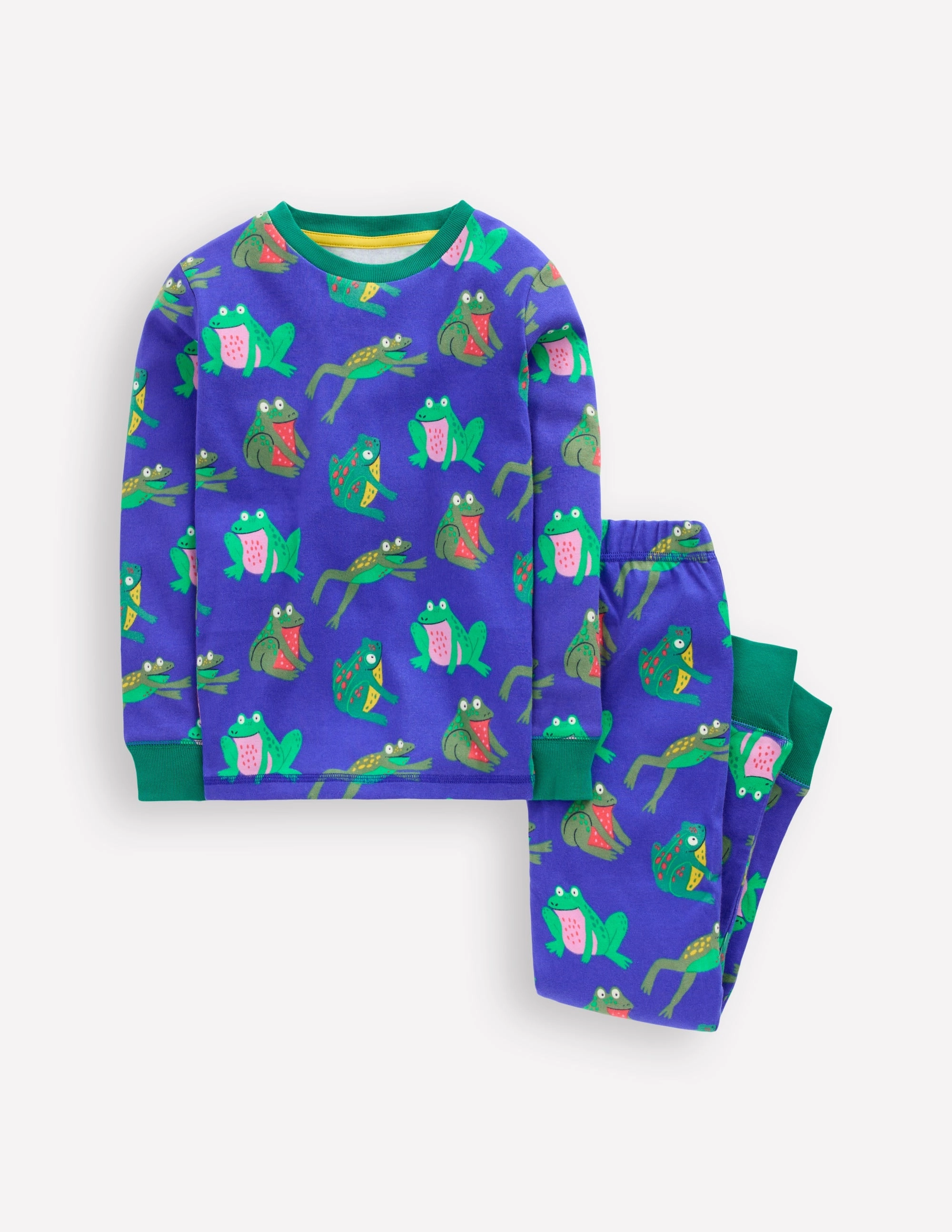 Cold Weather Snug Glow-In-The-Dark Pyjamas-Surf The Web Frogs