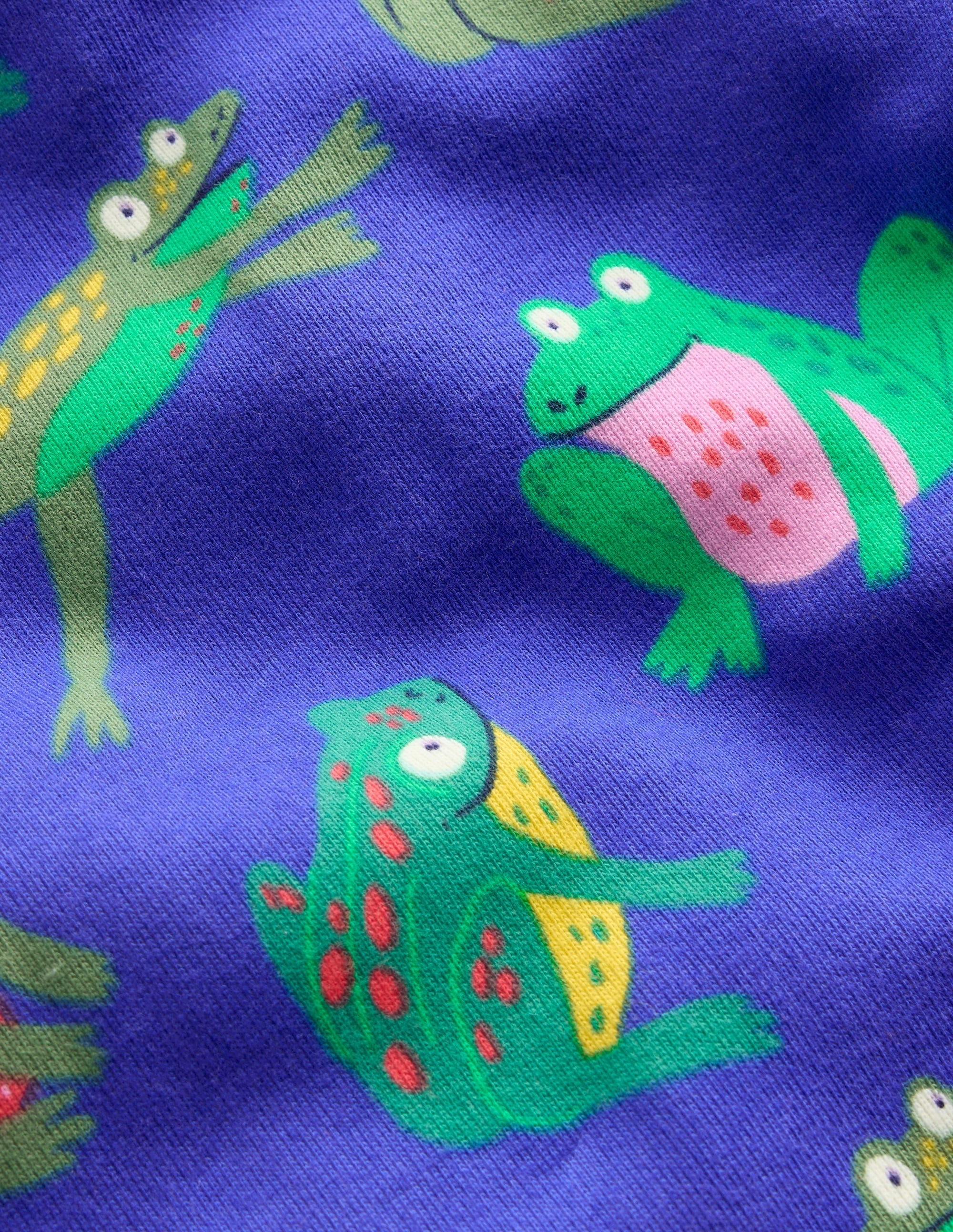 Two Tone Weave Snug Glow-In-The-Dark Pyjamas-Surf The Web Frogs