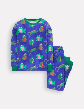 Cold Weather Snug Glow-In-The-Dark Pyjamas-Surf The Web Frogs