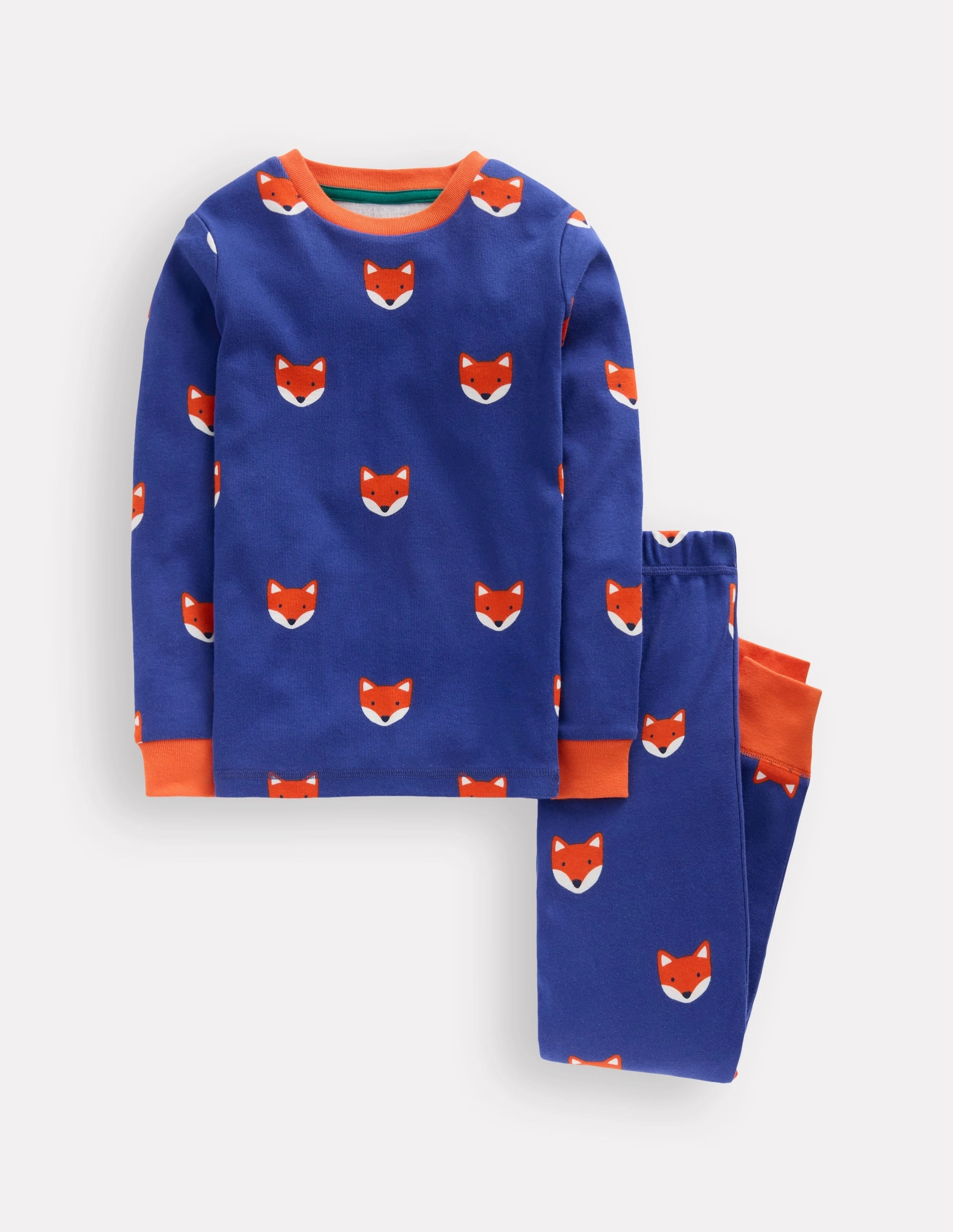MultiLayer Stitching Light Fabric Snug Long John Pyjamas-Foxes