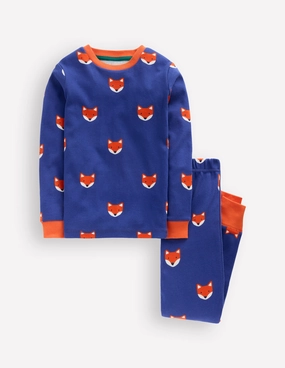 MultiLayer Stitching Light Fabric Snug Long John Pyjamas-Foxes
