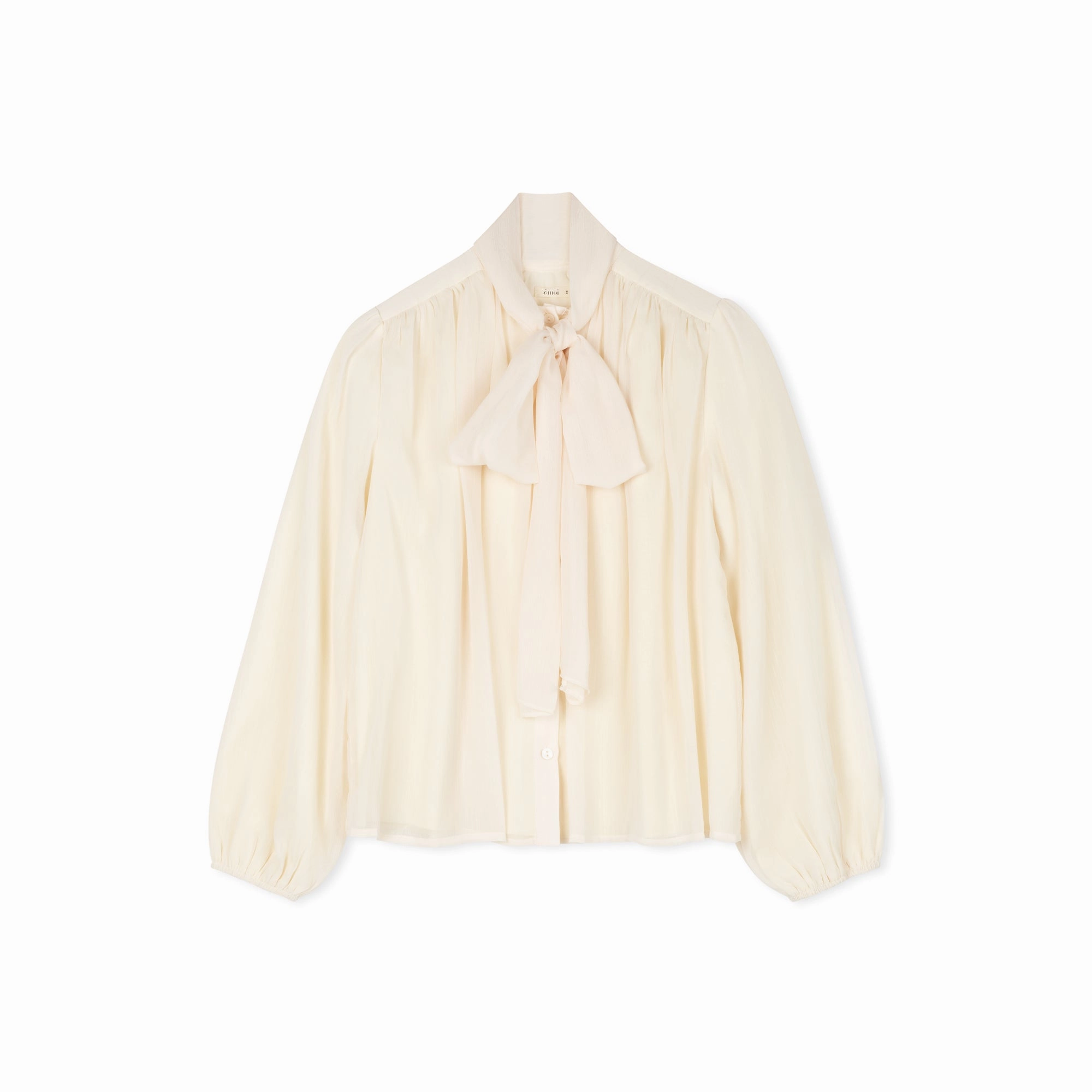 Sofie Blouse | Cream ContrastStitching