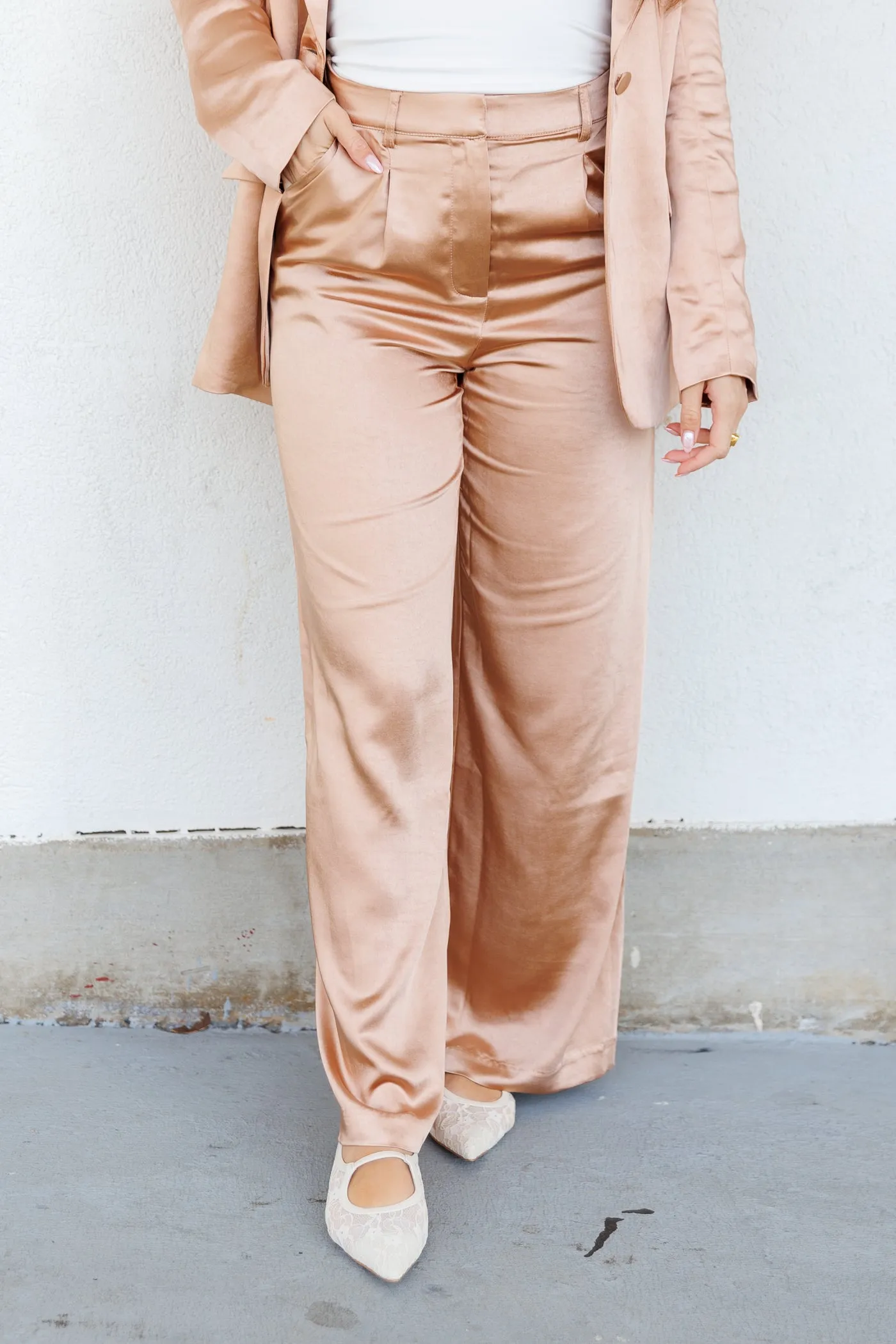 BELLE SATIN PANTS DurableBartack