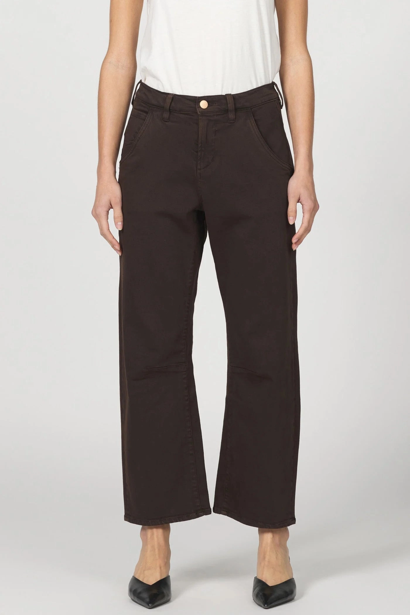 ThermalInsulation Dear John Lasso Barrel Jeans in Dark Oak