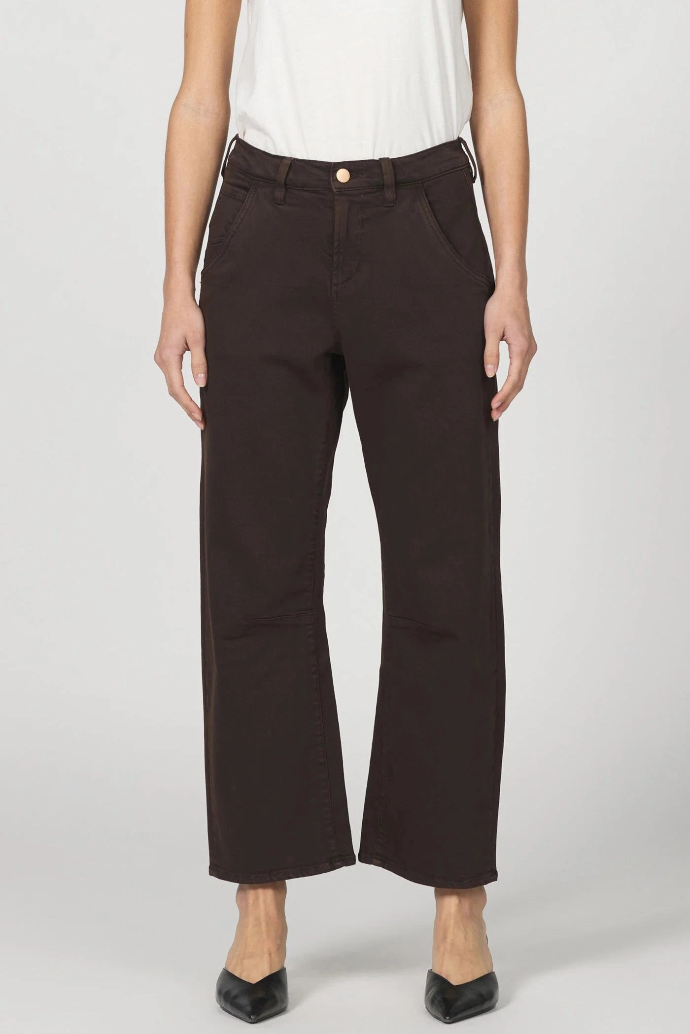 DropShoulder Simple Pullover Dear John Lasso Barrel Jeans in Dark Oak