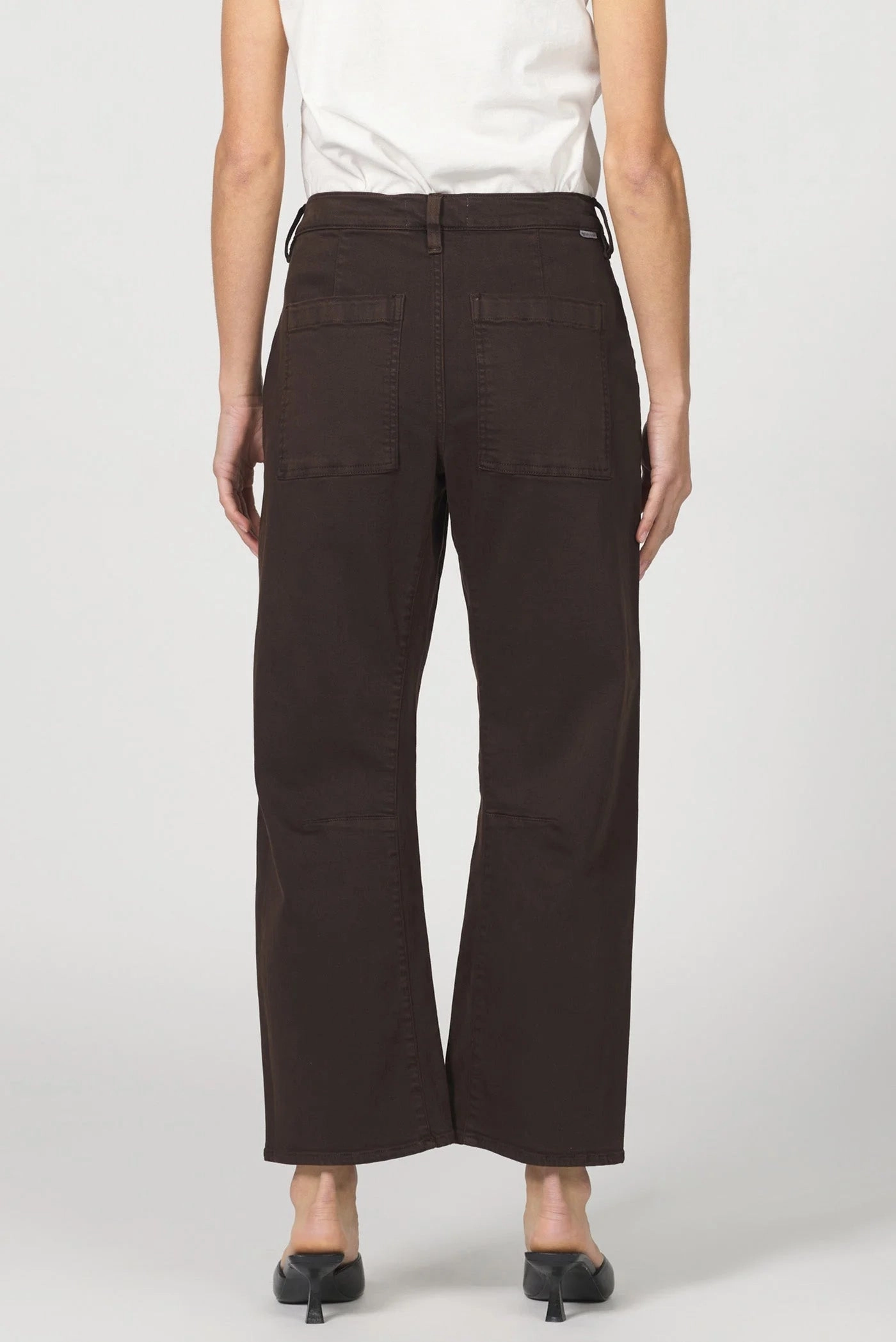 Multipurpose Layering Piece Dear John Lasso Barrel Jeans in Dark Oak