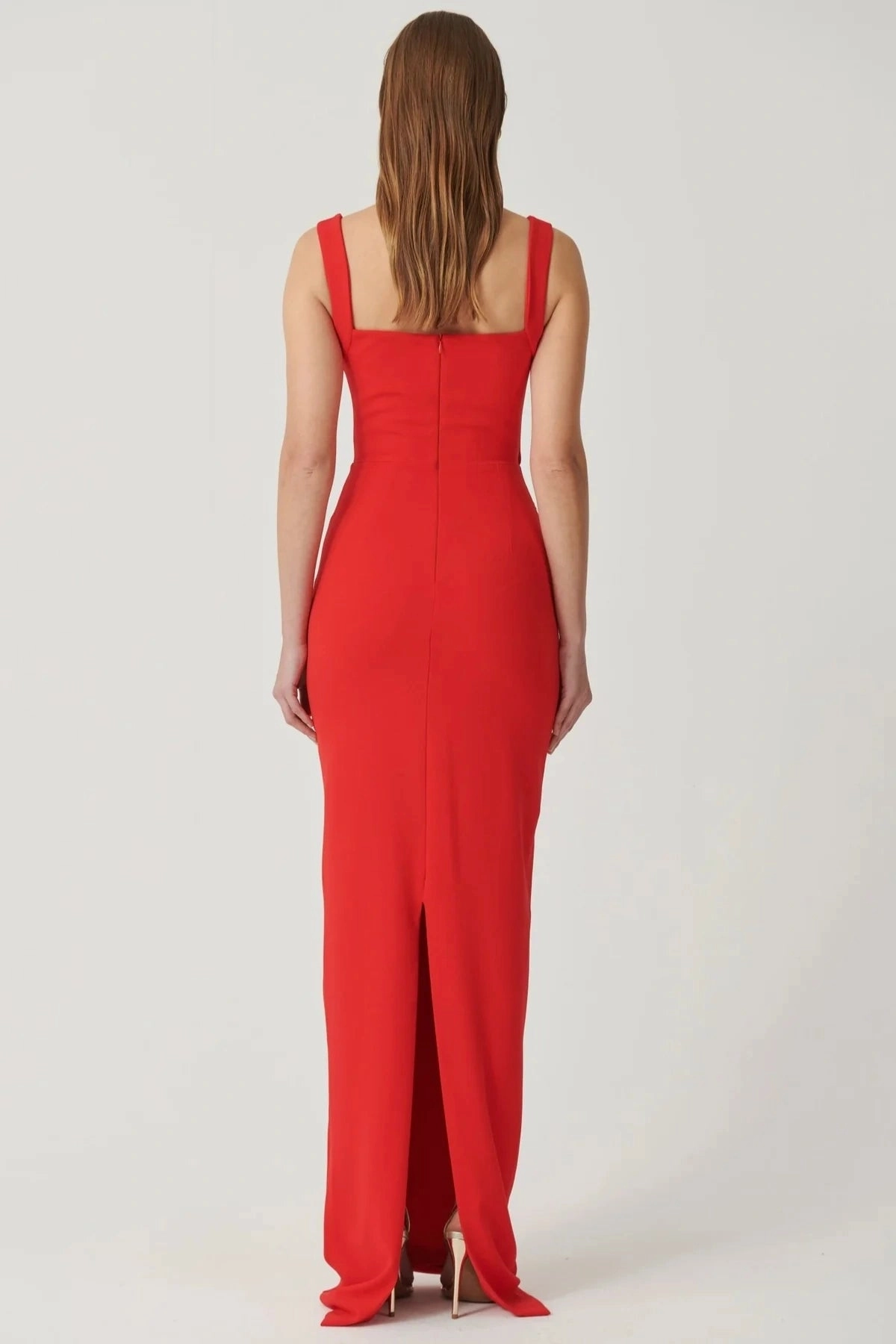 Marbella Gown Cherry Red SustainableCotton