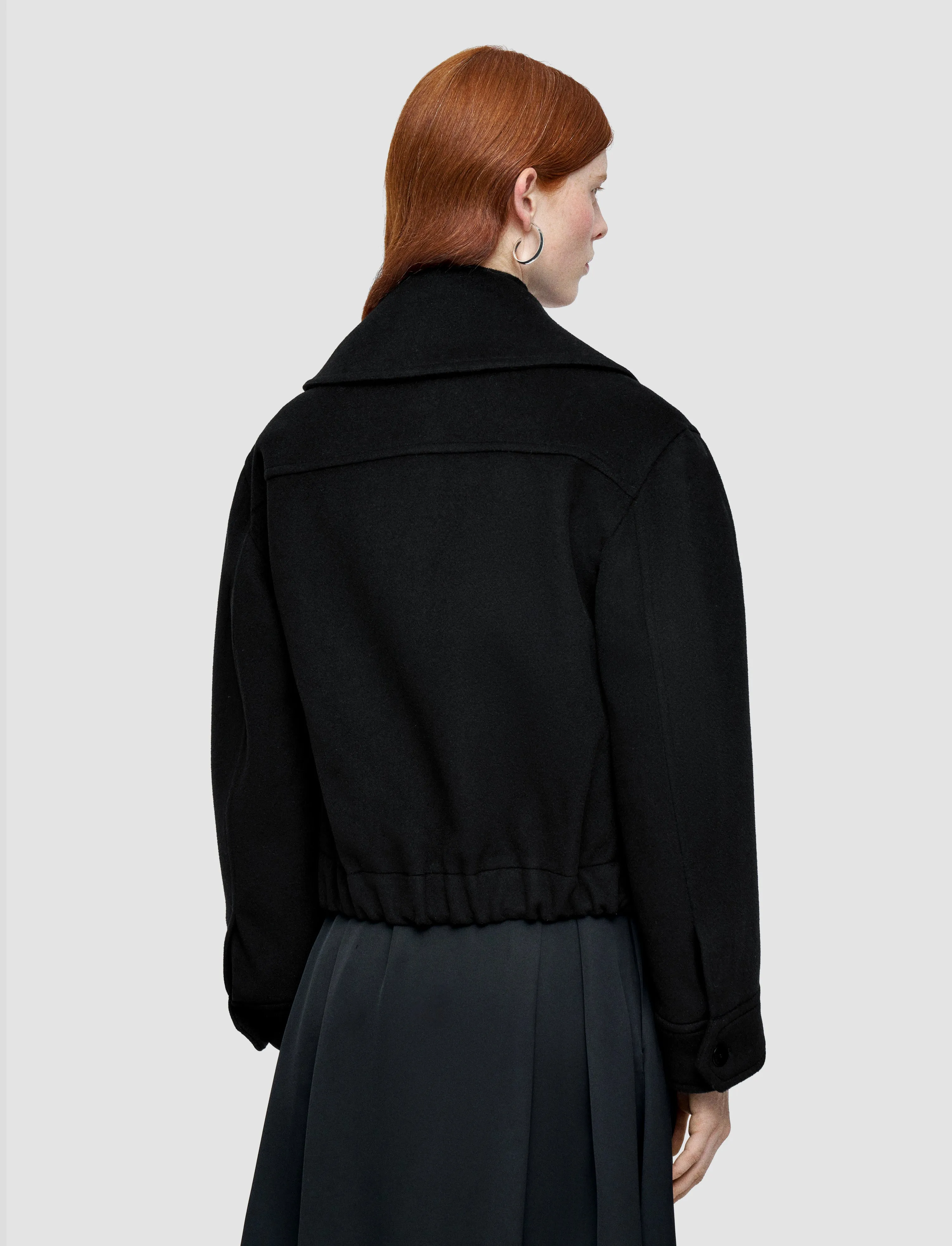 VentilatedPanels Double Stitched Edging Luc Soft Wool Cashmere Jacket