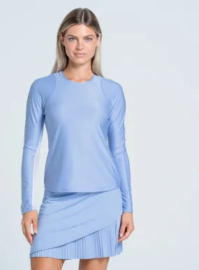 Shimmer On Long Sleeve TwoToneEffect Circular Knit Technique