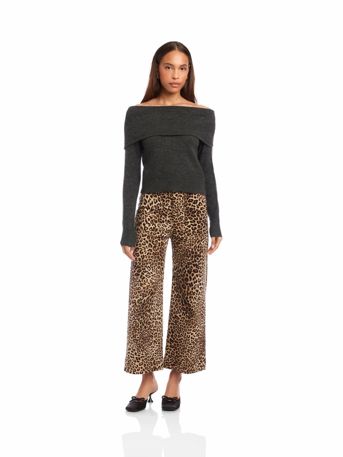 Monique Sweater in Charcoal Airflow Ventilation Zones