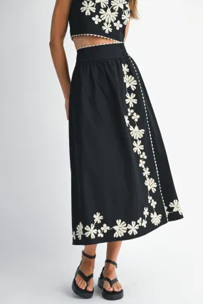 ELLIE WRAP MIDI SKIRT Pocket Design