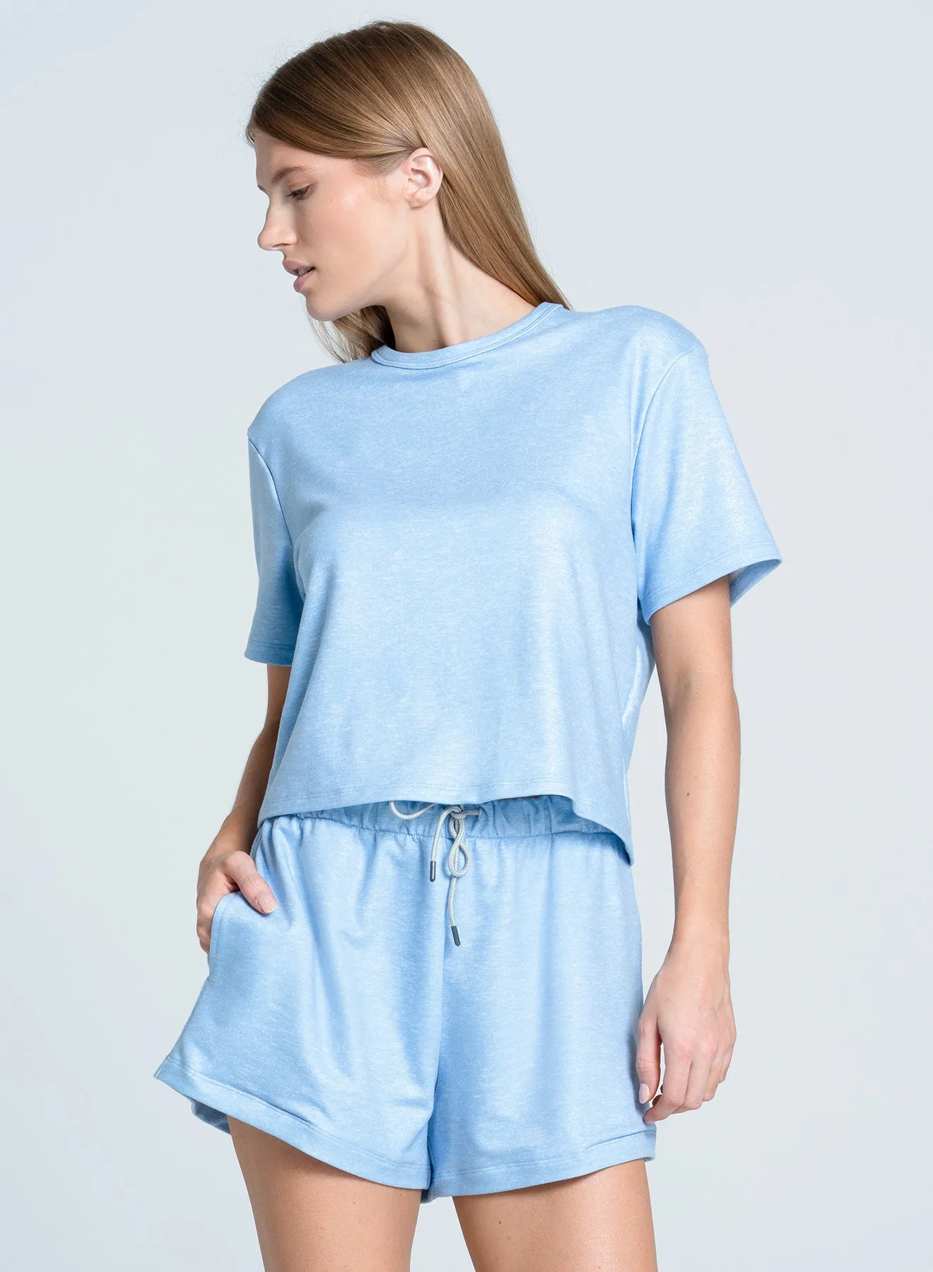 Renew Heather Short Sleeve ZipClosure ZeroWastePattern