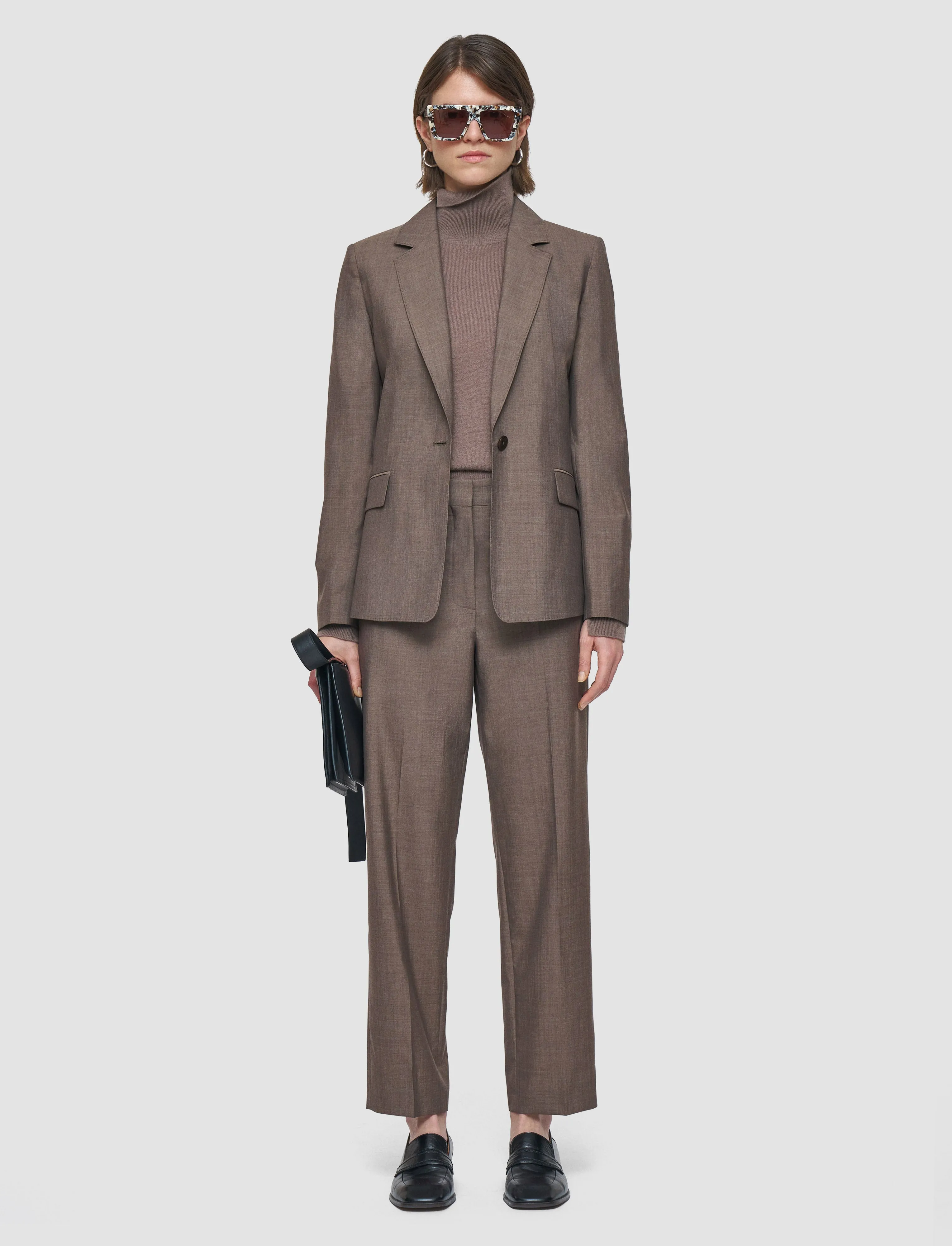 Drop Hood Style Marty Light Wool Tailoring Jacket