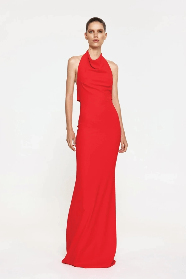 Sydney Gown Red Airy Silk