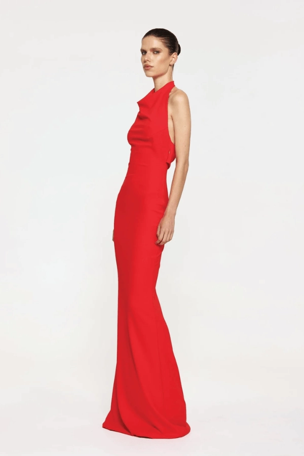 NonIrritatingLining Flattering Fit Sydney Gown Red