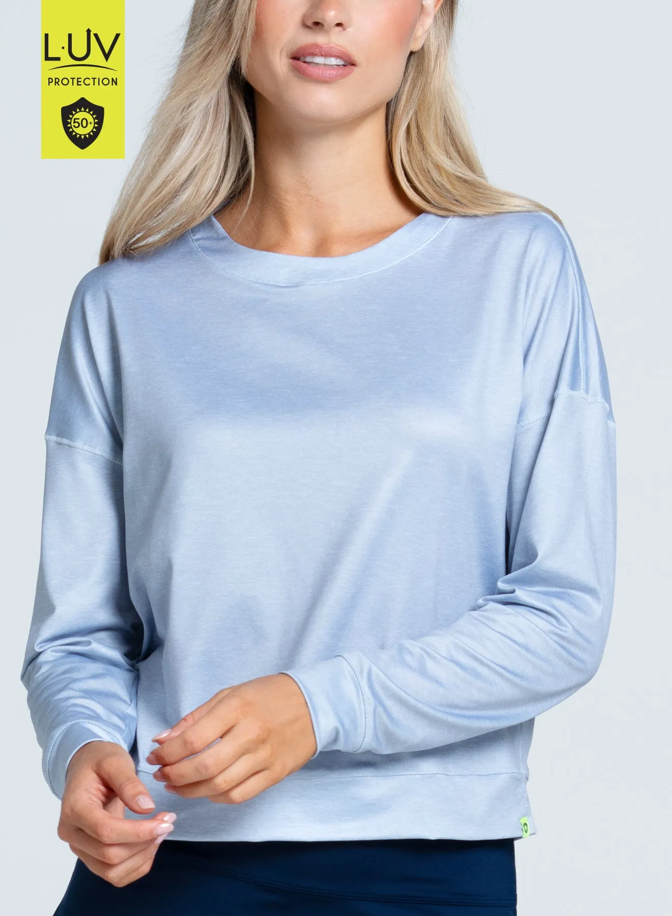 Heather Hype Long Sleeve Ventilated Back Panel