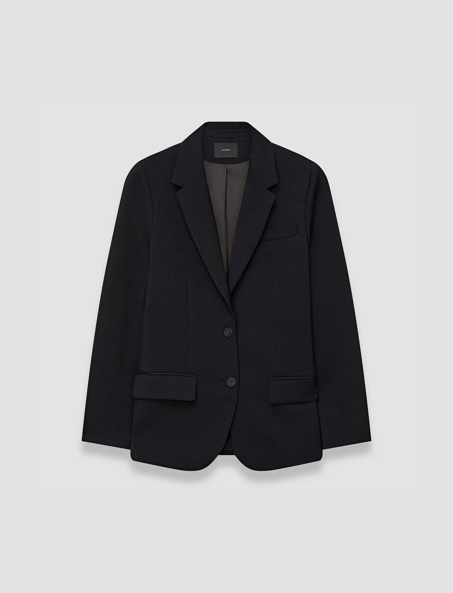 Adjustable Cuffs Functional Piece Tailoring Wool Stretch Jackie Jacket