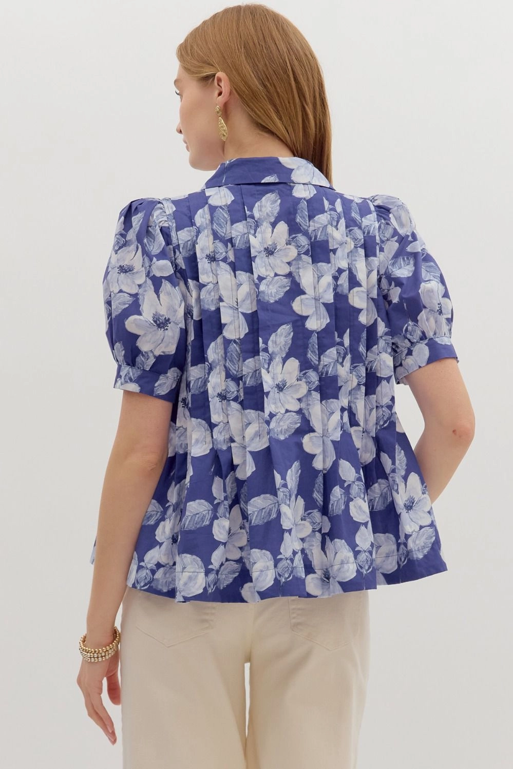 Flexible Knit Take Your Pick Top in Indigo