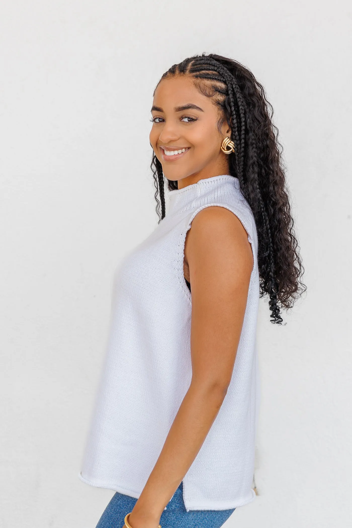 Soft Texture TATE KNIT TOP