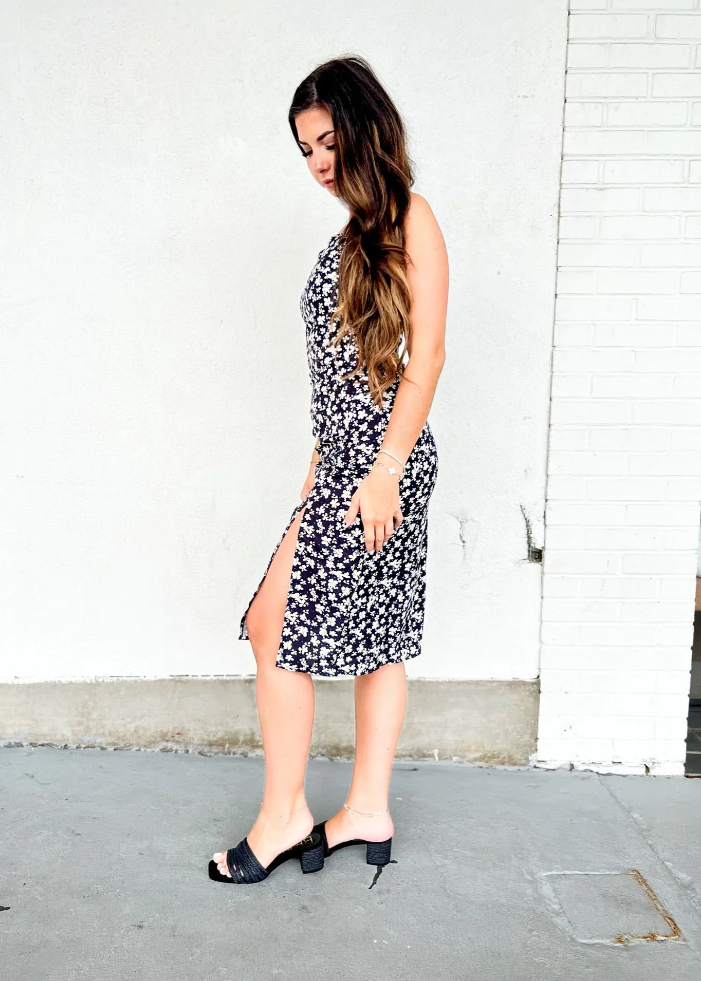 TAYLOR DITSY FLORAL MIDI DRESS Luxe Look