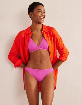 Arezzo Texture Bikini Bottoms-Amazing Pink Texture wrinkle free Jet Set Style