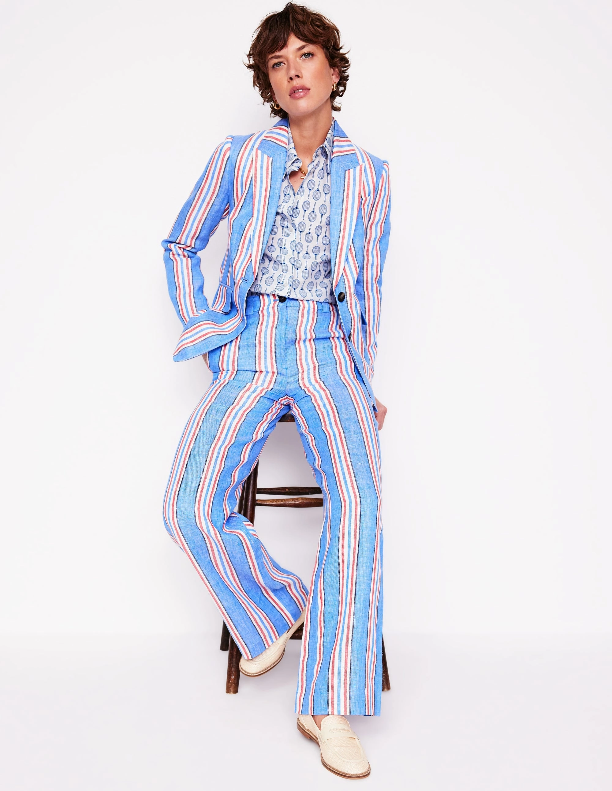 Sienna Cotton Shirt-Ivory, Tennis VersatileLayering SustainableBlend