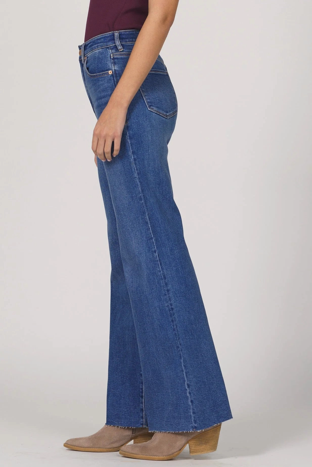 Dear John Fiona Wide Leg Jean in Midtown Reflective Safety Accents NoTagLabel
